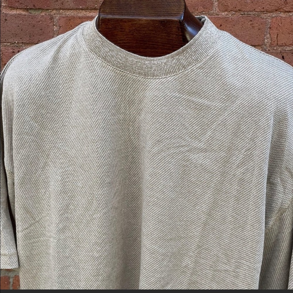 NWT Yves Saint Laurent pour homme textured S/S T-Shirt SZ L Deadstock